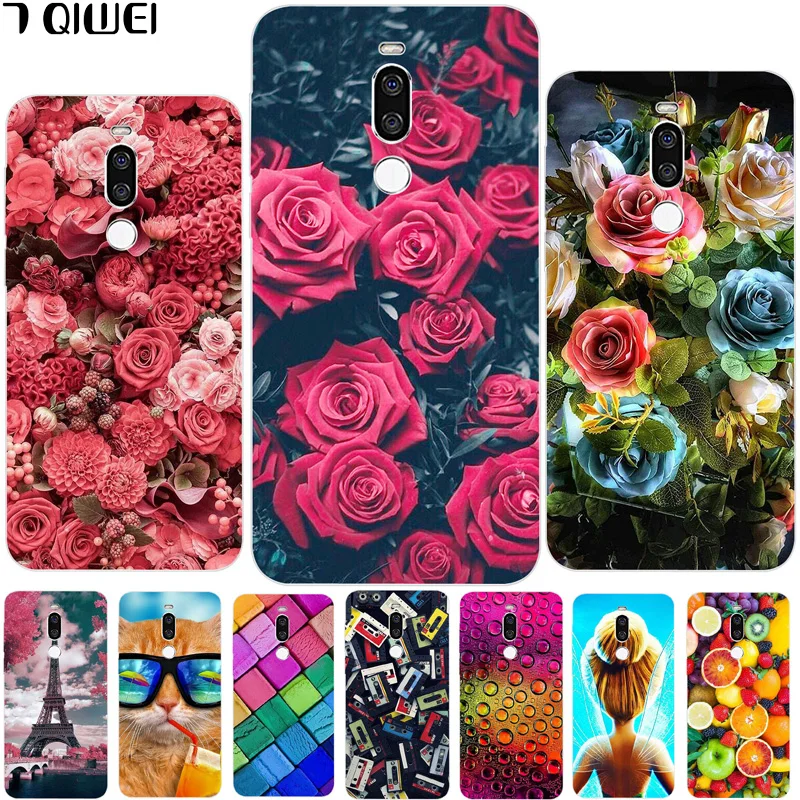 

6.15'' For Meizu X8 Case Silicone Soft TPU Phone Case For Meizu X8 Case Cover X8 Fashion Slim Flower Fundas for Meizu 8 X Cat