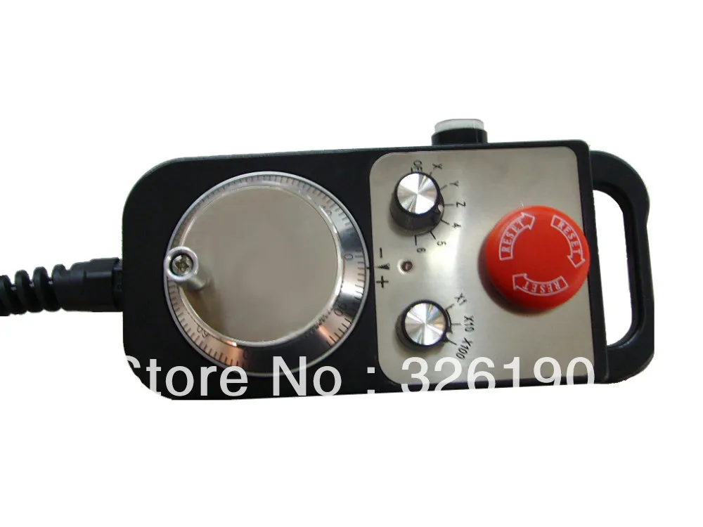 

Pendant handwheel, manual pulse generator with Emergency stop and enable switch