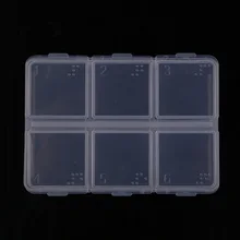 Медицинский ящик для Портативный пустой Брайля 6 ячеек, для таблеток Чехлы еженедельно хранение лекарств Чехол Коробка капсулы Splittersu контейнер наборы туалетных принадлежностей