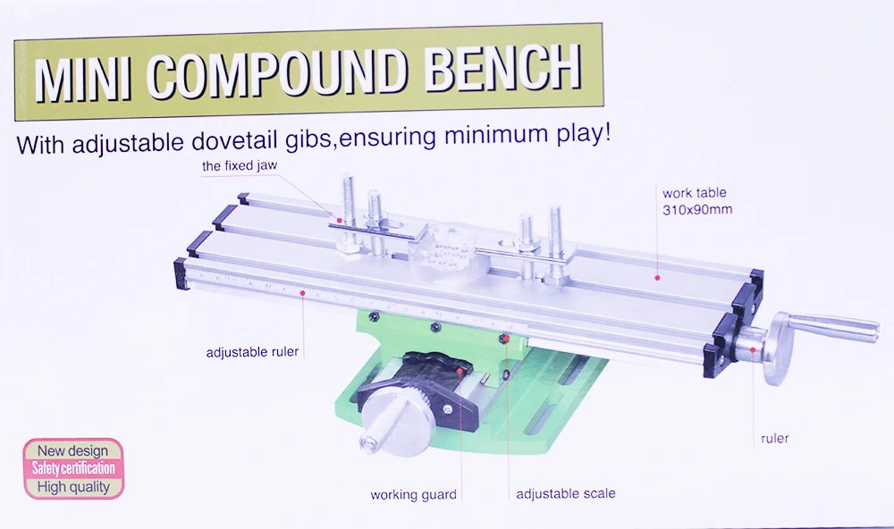 Миниатюрная прецизионная мини многофункциональная настольная скамейка тиски скамейка сверлильный фрезерный станок крестообразный инструмент позиционирования