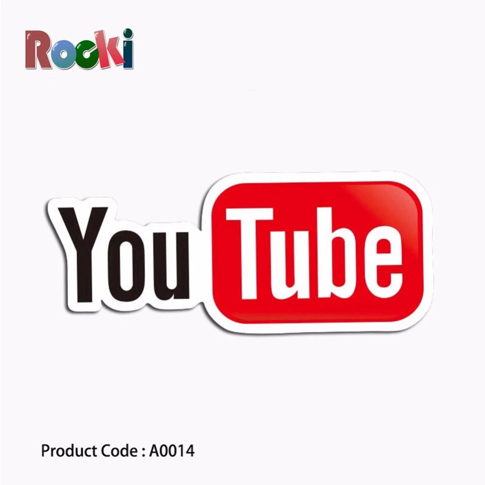 A0014 Stickers YouTube logo fashion cartoon cool waterproof suitcase boxes  laptop guitar luggage bicycle toy lovely colorful|Stickers| - AliExpress