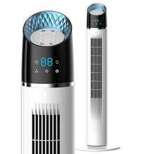 Электрический вентилятор бытовой башенный вентилятор с дистанционным управлением, вентилятор с заземлением, бесшумный кожаный офисный вентилятор