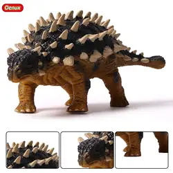 Oenux Юрского периода моделирование Ankylosaurus динозавры фигурки героев Saichania Herbivore динозавр Brinquedo Коллекция игрушек для детей