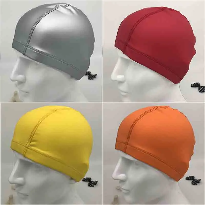 Adult Men and Women PU Coated Thickened Swimming Cap Children Boys And Girls Thickening High-Quality Swimming Caps AA573