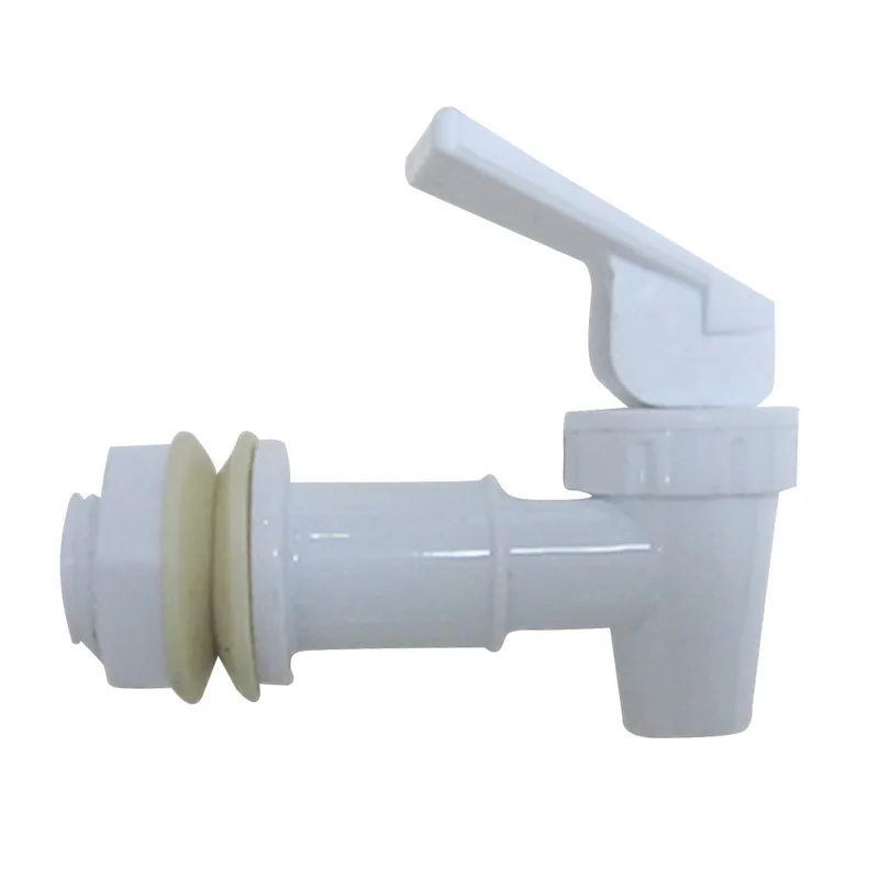 Hoomall 1 шт. пластиковый диспенсер для воды, кран, замена, домашний необходимый питьевой фонтаны, запчасти, подходит для 3/4 дюймов, открытие - Цвет: Белый