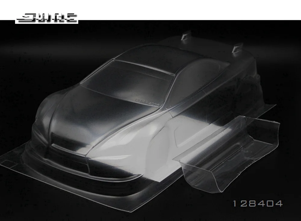 SN-RC 1:10 RCAccessories 128403 128404 плоский автомобильный корпус ПК 195*260 мм - Цвет: 128404
