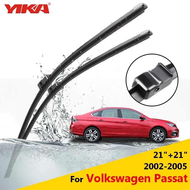 YIKA Car Wiper Blades for Volkswagen Passat B5 21"+21" Fit Side Pin