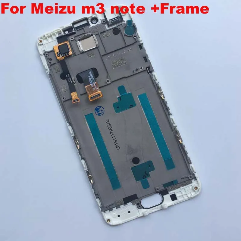 

100% Original LCD screen display+touch digitizer with frame For Meizu m3 note M681 NOT for L681Q/M/H L version free shipping
