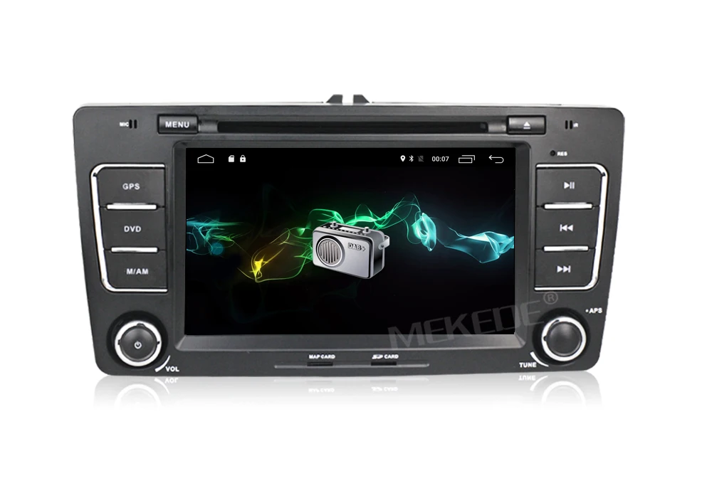 Perfect 1024*600 HD  Capacitive Car radio for Skoda/Octavia 2012 2013 a 5 a5 Yeti Pure Android 7.1 2G RAM Radio GPS Navigation BT 15