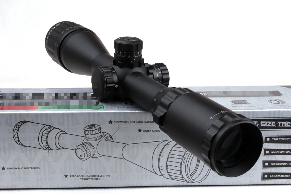 

3-9X40 Hunting Rifle Scopes Sniper Scope Tactical Optics Scopes R/G/B Illuminated For Hunting Rifle Air Guns