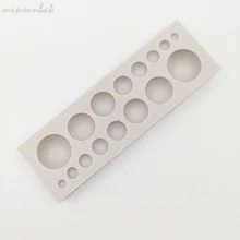Minsunbak круглая силиконовая форма для помадки 3D Круглый Свадебный торт украшения инструменты Сахар ремесло инструмент