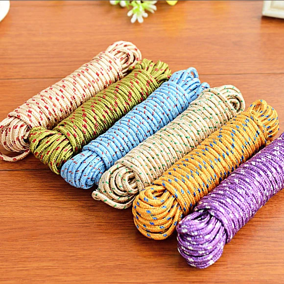2 Pcs New Design 10m Colorful Multifunction Nylon Washing Clothes Line Rope Clothesline  String 10m Hangers & Racks Free Shipping - AliExpress