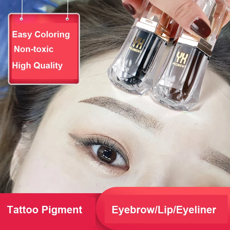 Профессиональный микроблестящий пигмент для бровей 1 шт. 15 мл|microblading pigment|permanent