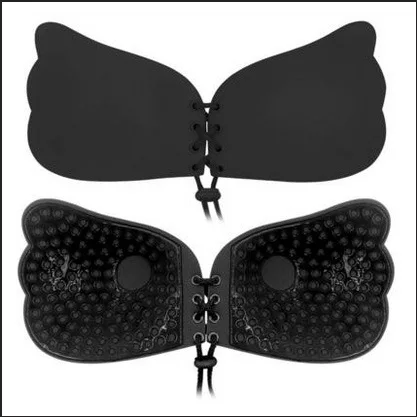 Fashion women Strapless pads enhancers bra padded chest push up bra breast petals brassiere bra Silicone Invisible Bra for Women 5