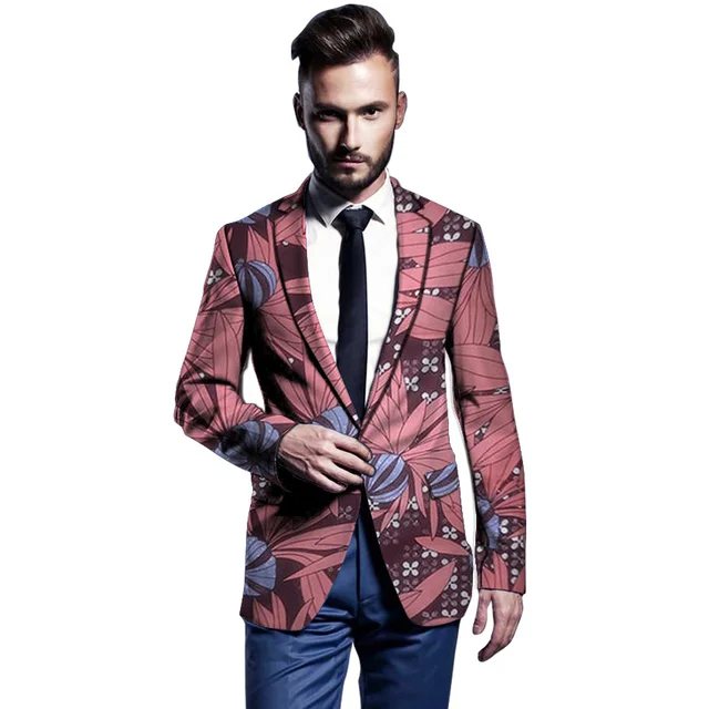African print men's blazers formal outfit Smart Casual ...