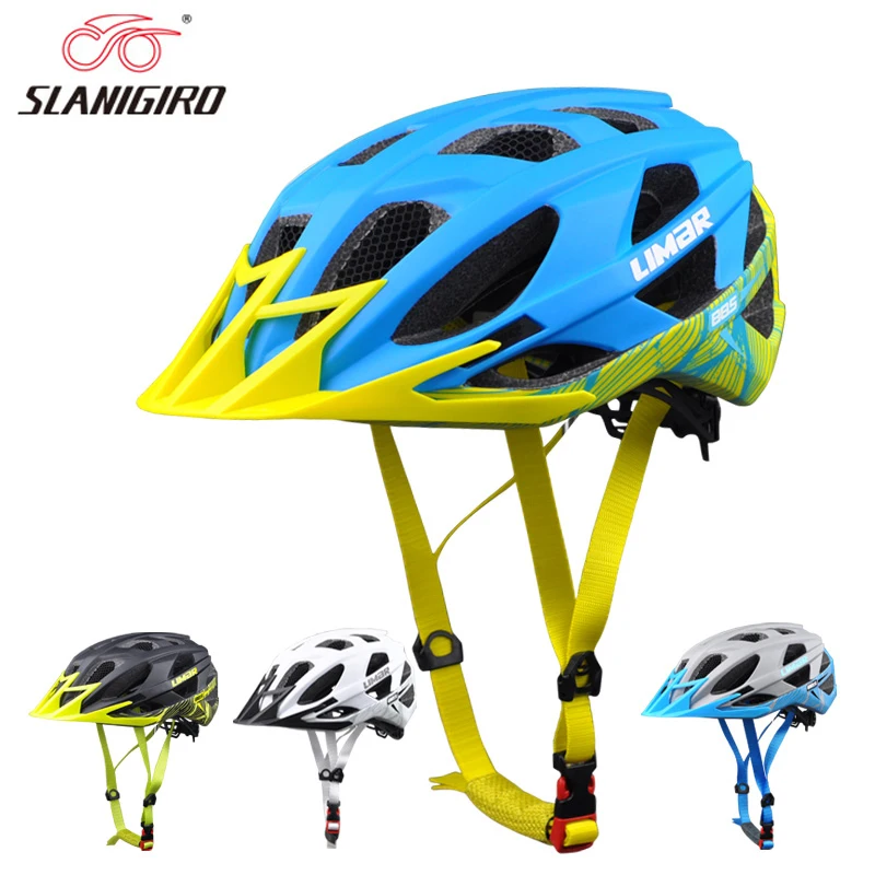 

SLANIGIRO Ultralight Cycling Helmet MTB Road Helmet Mountain Bike Helmets Comfortable Riding Bicycle Cycling Cap Size L(56-61)cm