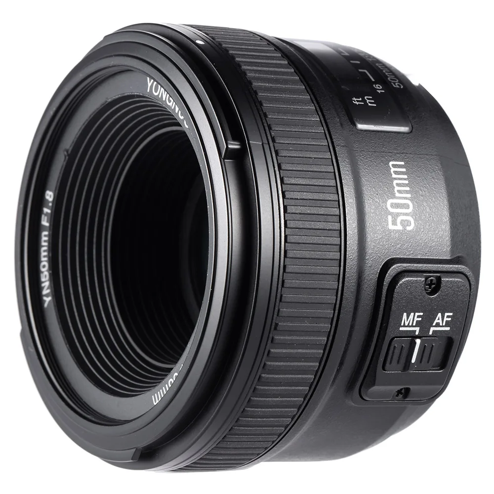 YONGNUO YN50mm F1.8 Большая диафрагма Автофокус Объектив DSLR объектив камеры для canon для Nikon D800 D300 D700 D3200 D3300 D5100