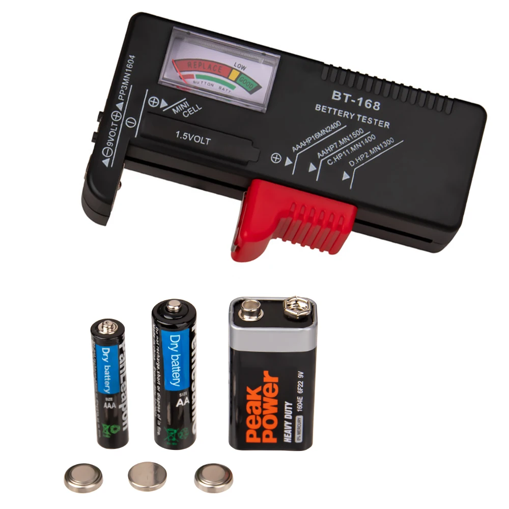 Porta batterie Contenitore per batterie con tester Checker BT-168 Garage Organizzazione Contiene Batterie AA AAA C D Cell 9V 3V Litio LR44 CR2 CR1632 CR2032 L Porta batterie Contenitore per batterie con tester Checker BT-168 Garage Organizzazione Contiene Batterie AA AAA C D Cell 9V 3V Litio LR44 CR2 CR1632 CR2032 L