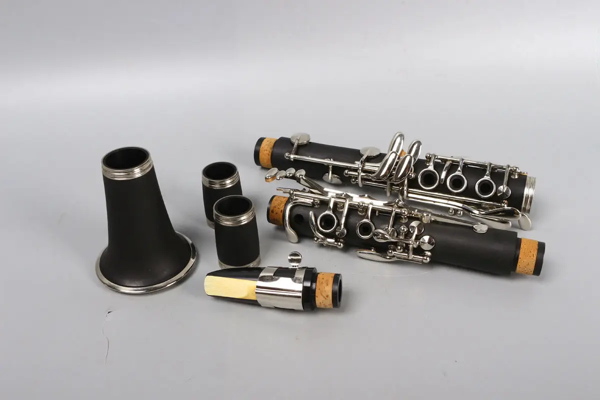 Профессиональный кларнет Yinfente C Ключ деревянный никелированный ключ Ebonite с
