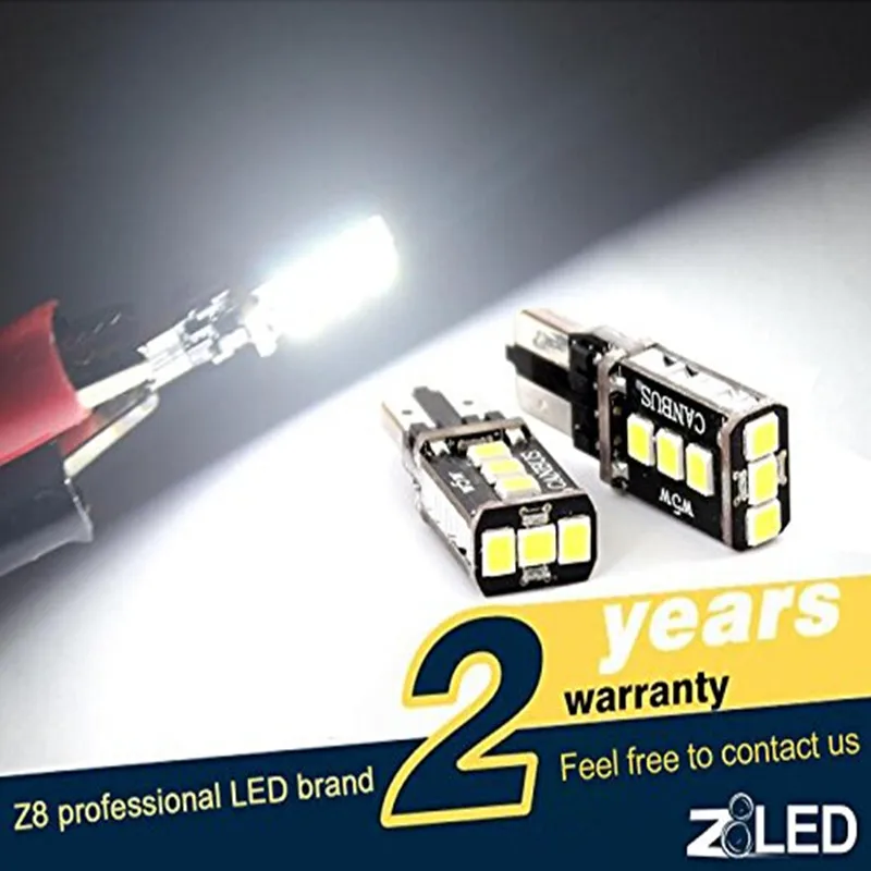 Spedizione Gratuita 2Pc Led Smd W5W T10 Veilleuses Feux Position Odb Blanc Effet 12 V Turn Wedge Side Parking Number Bulb