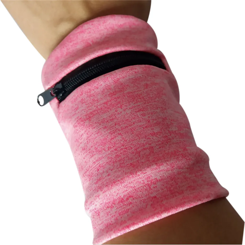 

Unisex Multifunctional Outdoor Running Cycling Wrist Band Zipper Wallet Safe Storage Wallets Wrist Ankle Wrap Sport Strap #PEX