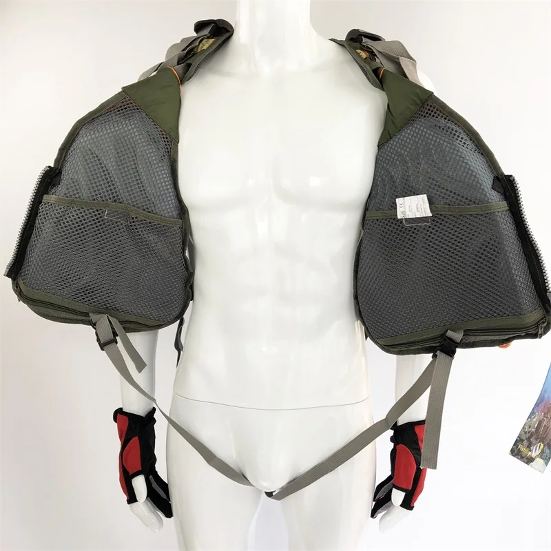Многофункциональный спасательный жилет для рыбалки, куртка, рюкзак, уличная сумка, сумка для воды, многоцелевой рюкзак+ спасательный жилет+ жилет
