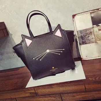 

Women Handbags Large Capacity Lovely Women's Cat Ear Shoulder Bag Messenger Hand Bags Bolsas Feminina ##