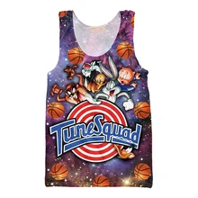 Harajuku сексуальный жилет мяч Космос отряд баг Кролик Птица Печать 3D мужская майка без рукавов Tanktop