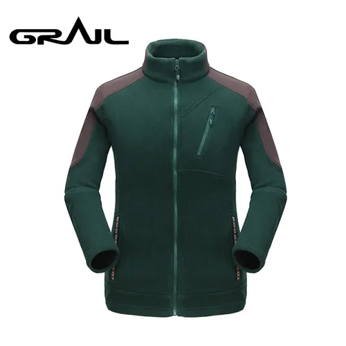 GRAIL бренд Softshell уличная Мужская утолщенная Теплая Флисовая Куртка Polartec мужская куртка пальто ветровка верхняя одежда 5327a - Цвет: Green