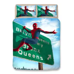 Человек паук постельные принадлежности набор пододеяльников для пуховых одеял комплект Твин Полный queen King один двойной размеры детски