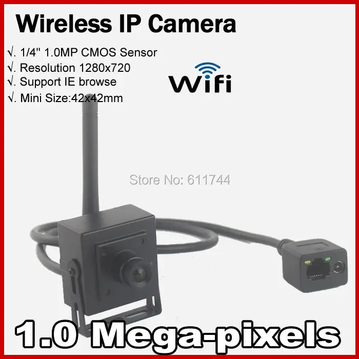  Free shippingHigh Resolution 720P Network house up Securiy CCTV Mini WIFI IP camera Wireless 720P Support ONVIF 2.0 P2P CCTV cam 