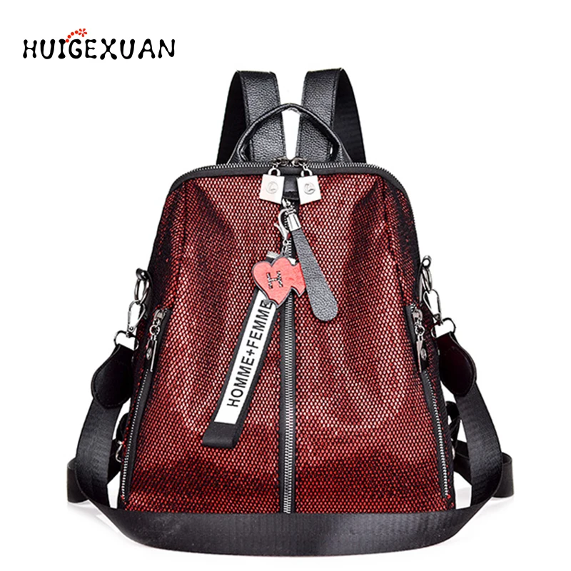 

Glitter Backpack Women New Summer Sequin Backpacks Teenage Girls Back Pack High Quality Fashion Shinning Glitter Bling Backpacks