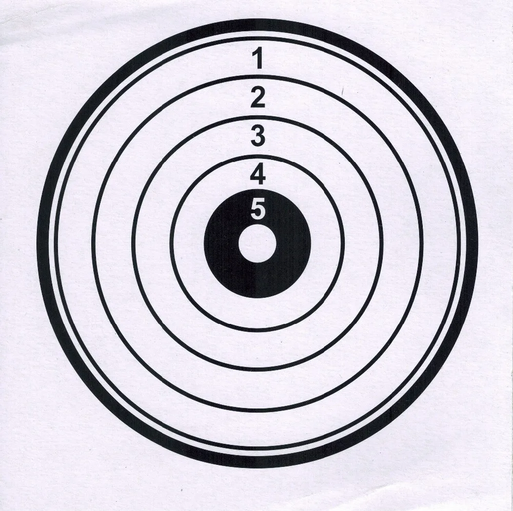 Бумага для мишени 20 шт в упаковке 5,5 ''x 5,5''(14x14 см
