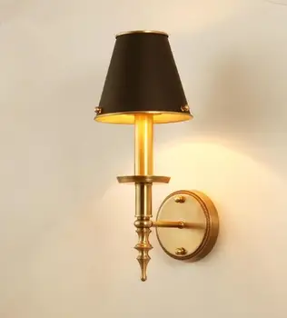 

American Copper E14 LED Bedside Deco Wall Lamps Nordic Loft Vintage Kitchen Restaurant LED Wall Light Fixtures