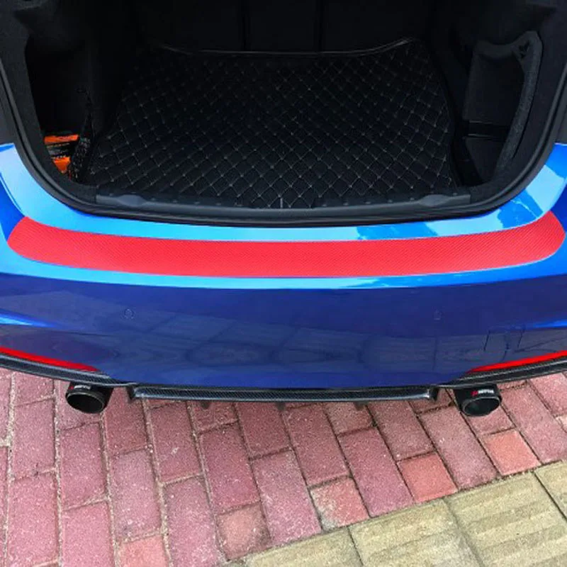 

CDCOTN Car Door Protector Carbon Fiber Sticker Guard Anti-play Film Pad Luggage Compartmen Pedal General Car Bumper Car styling