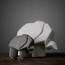 Ceramic Sculpture/Origami Elephant/Nordic Modern TV Cabinet Ornament /Wedding Decoration/Ceramic Statu/Home Decoration