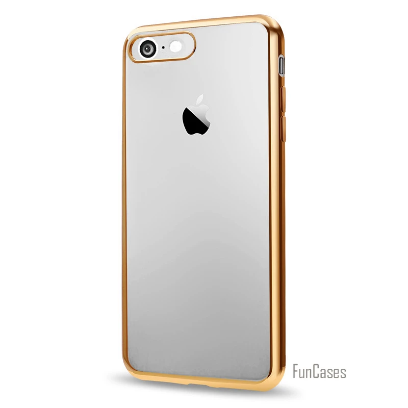 Coque для iPhone 7 Чехол Покрытие Кристалл Мягкий ТПУ прозрачный силиконовый штамп