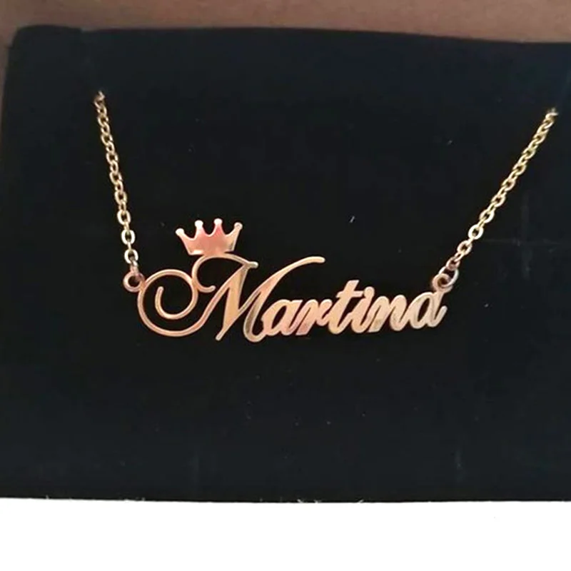 

Personalized Name Necklace Bijoux Femme Customized Nameplate Necklace Gold Chain Custom Name Necklace BFF Jewelry