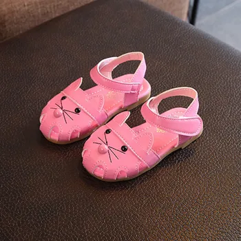 

Baby Girl Sandals Catton Cat Baby Sandals Prewalker Walking Toddler Sandals Soft Sole Baby Sandals