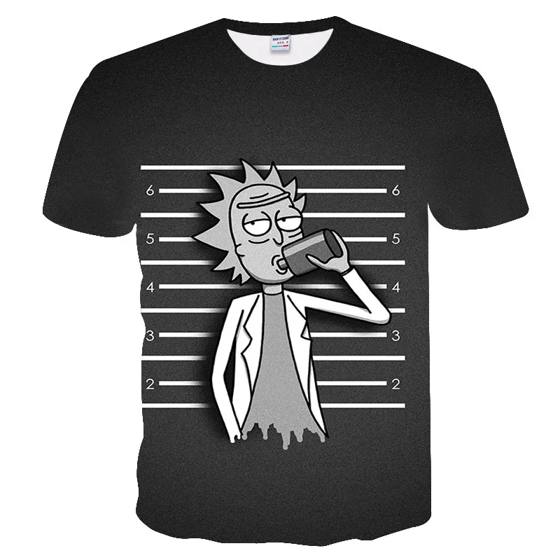 

3D printing T-shirt male / female summer short-sleeved casual T-shirt Harajuku color T-shirt top