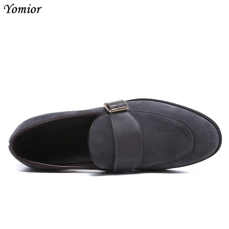 Yomior Fashion Summer Men Dress Leather Shoes Handmade Brogue Style Party Wedding Shoes Man Flats Loafers Oxfords Formal Shoes