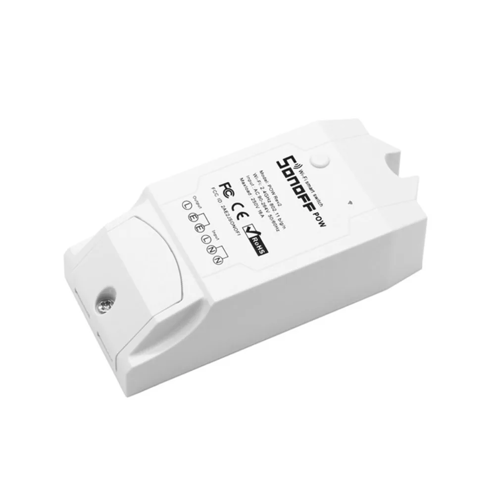 Itead Sonoff Pow R2 15A Wifi Smart Switch Monitor использование энергии умный дом Измерение мощности Wi-Fi переключатель работает с Alexa