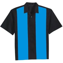 Мужская рубашка с коротким рукавом, одежда в стиле хип-хоп, синяя, красная, винтажная, Ретро стиль, camisa hombre vetement, в стиле панк, рок, н-ролл, сорочка, ropa blusa