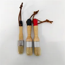 3 шт. меловая Восковая краска натуральная чистая кисть из свиной щетины восковая комбинация круглых деталей кисти использовать со всеми видами меловой краски