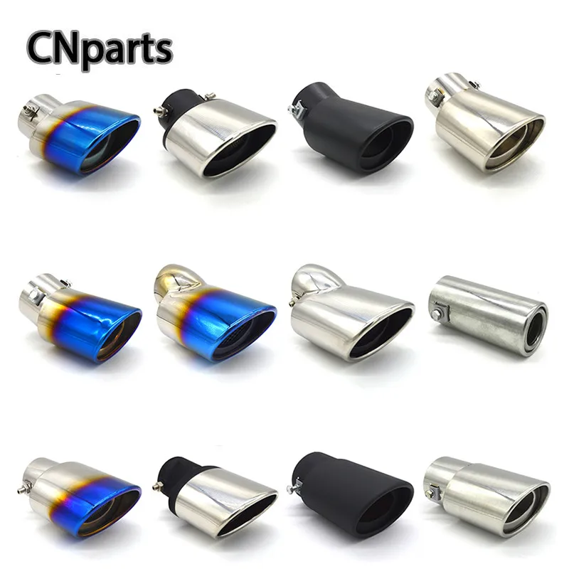 

Universal Chrome Stainless Steel Car Exhaust Muffler Tip pipe For Mazda Nissan Ford Kia Chevrolet Hyundai Citroen Volkswagen