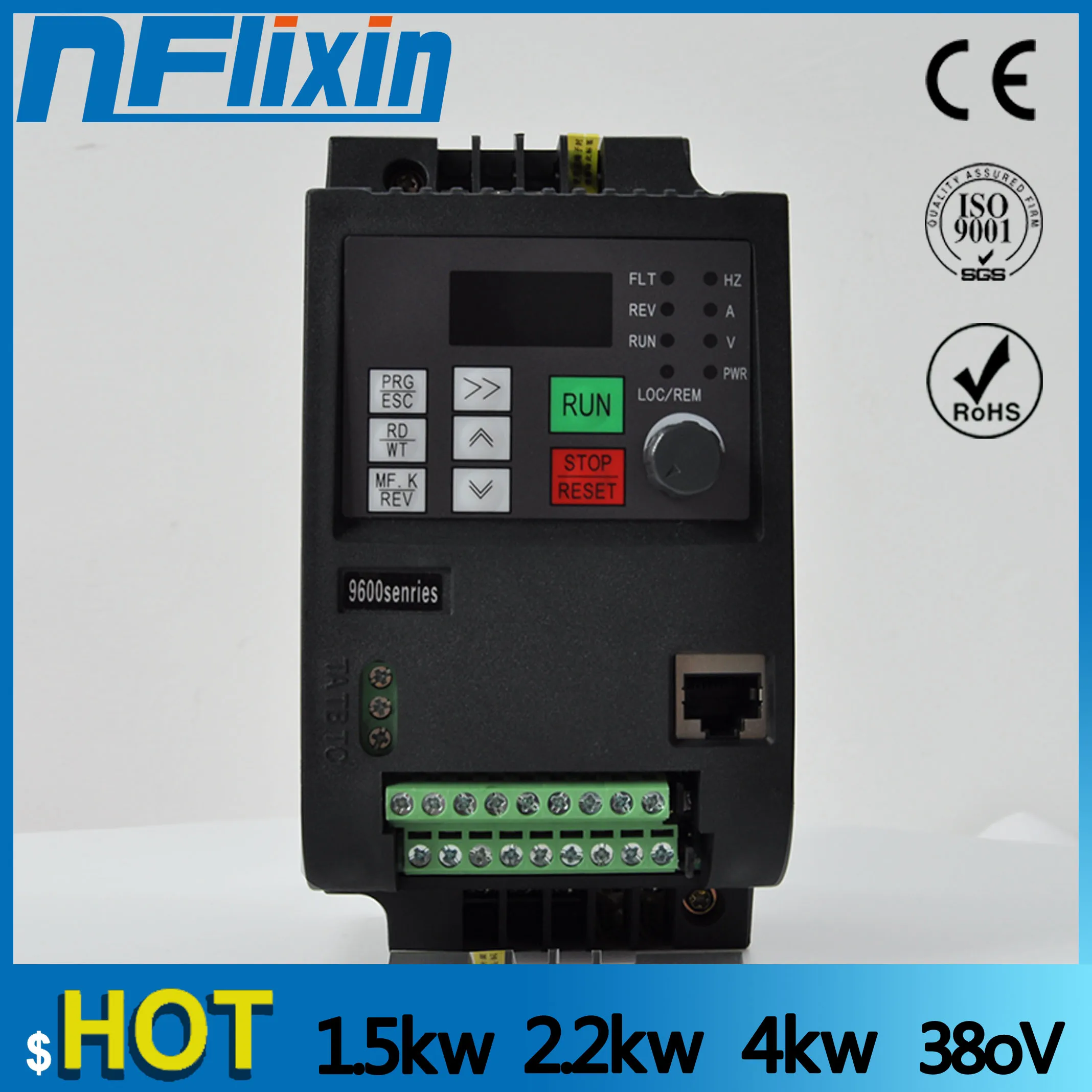 0.75 кВт/1.5 кВт/2.2 кВт/4 кВт 380 В однофазный инвертор вход VFD 3 фазы выходной