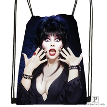Изготовленная на заказ Elvira Mistress of Dark походная сумка на шнурке милый рюкзак для детей(черная спинка) 31x40 см#180531-04-61
