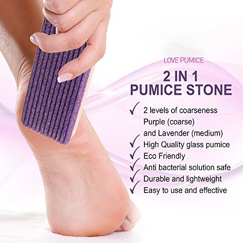 

Foot Care Stone Exfoliator Pedicure Tool Pumice Purple Color Scrub Dead Hard Skin Remover Cleaner make feet smooth
