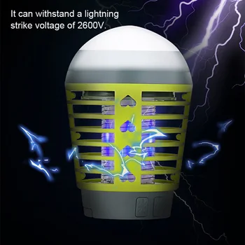 

Waterproof Camping Lamp Hangable Charging Mosquito Lamp Home Office Electronic Mosquito Killer EDF88