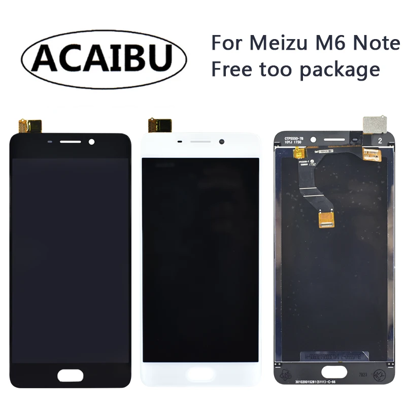 

mobile phone lcds For Meizu M6 Note 6 LCD Display Touch Screen With frames Digitizer Assembly 5.5" Free Shipping Christmas gifts